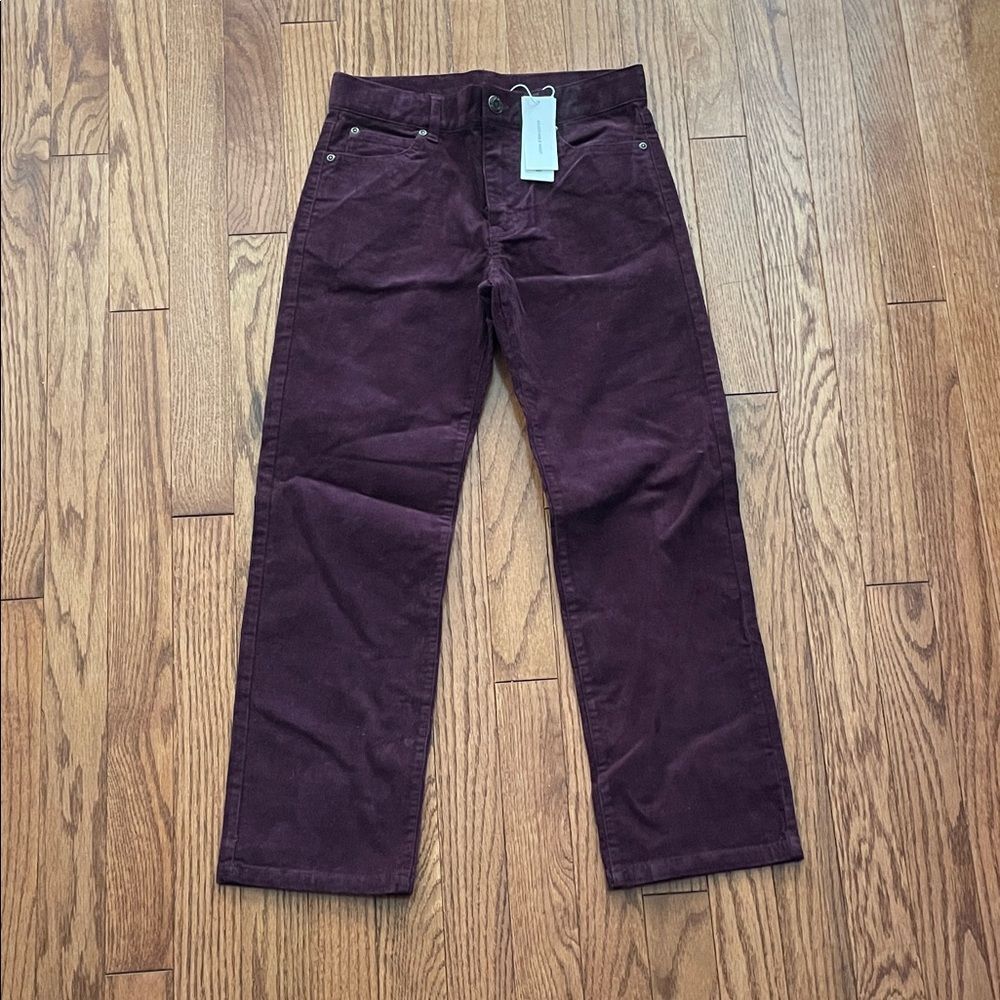 Janie and Jack Burgundy Corduroy Holiday Pants Boy’s Sz 8 NWT